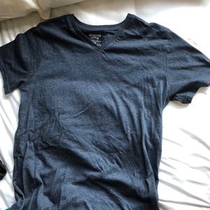 Speckled Navy V-neck T-shirt
